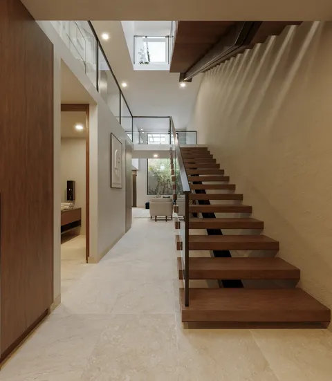 Escalera interior de Residencia Pinot